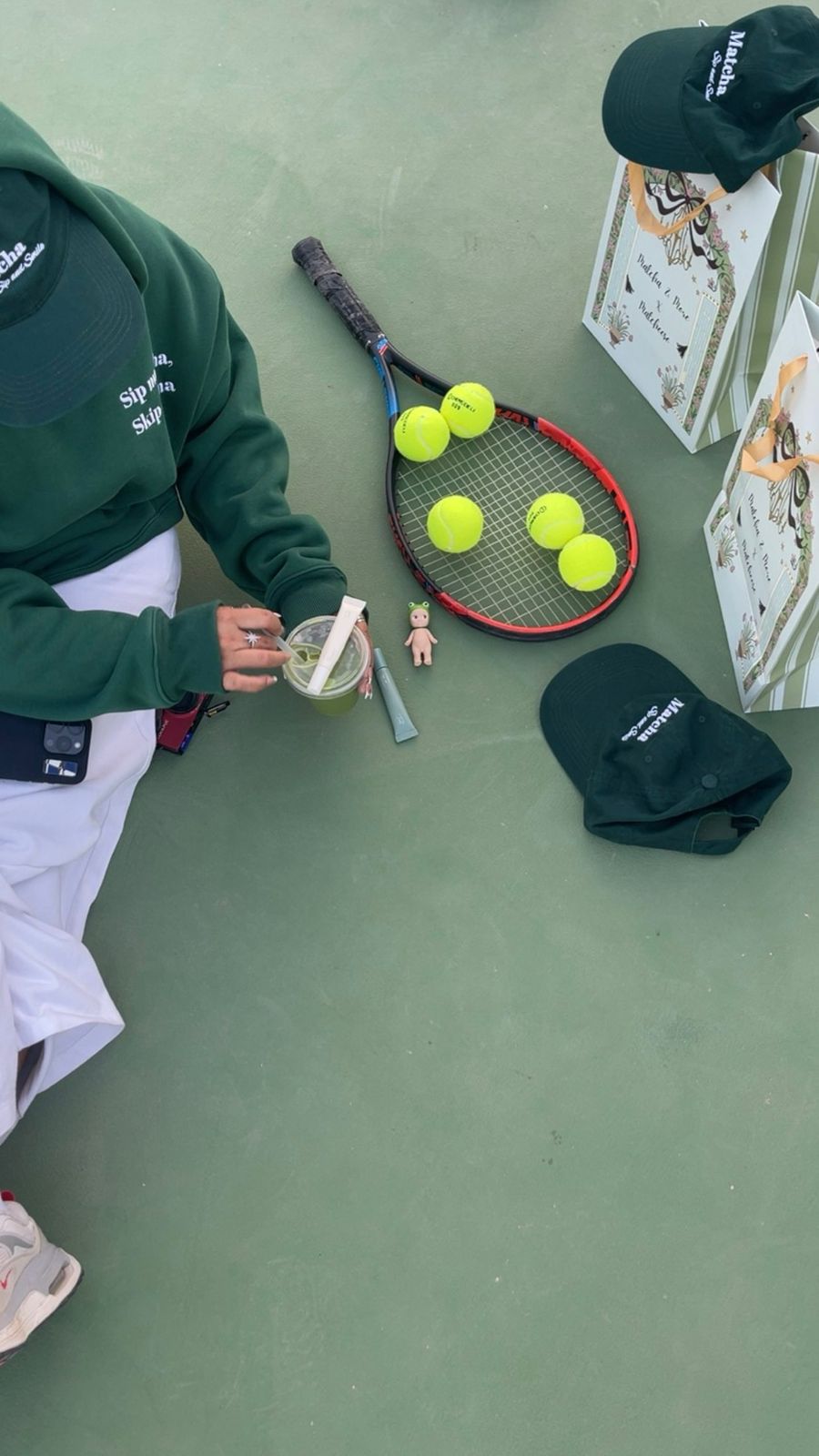 Matcha Winter Set (Hoodie & Cap)