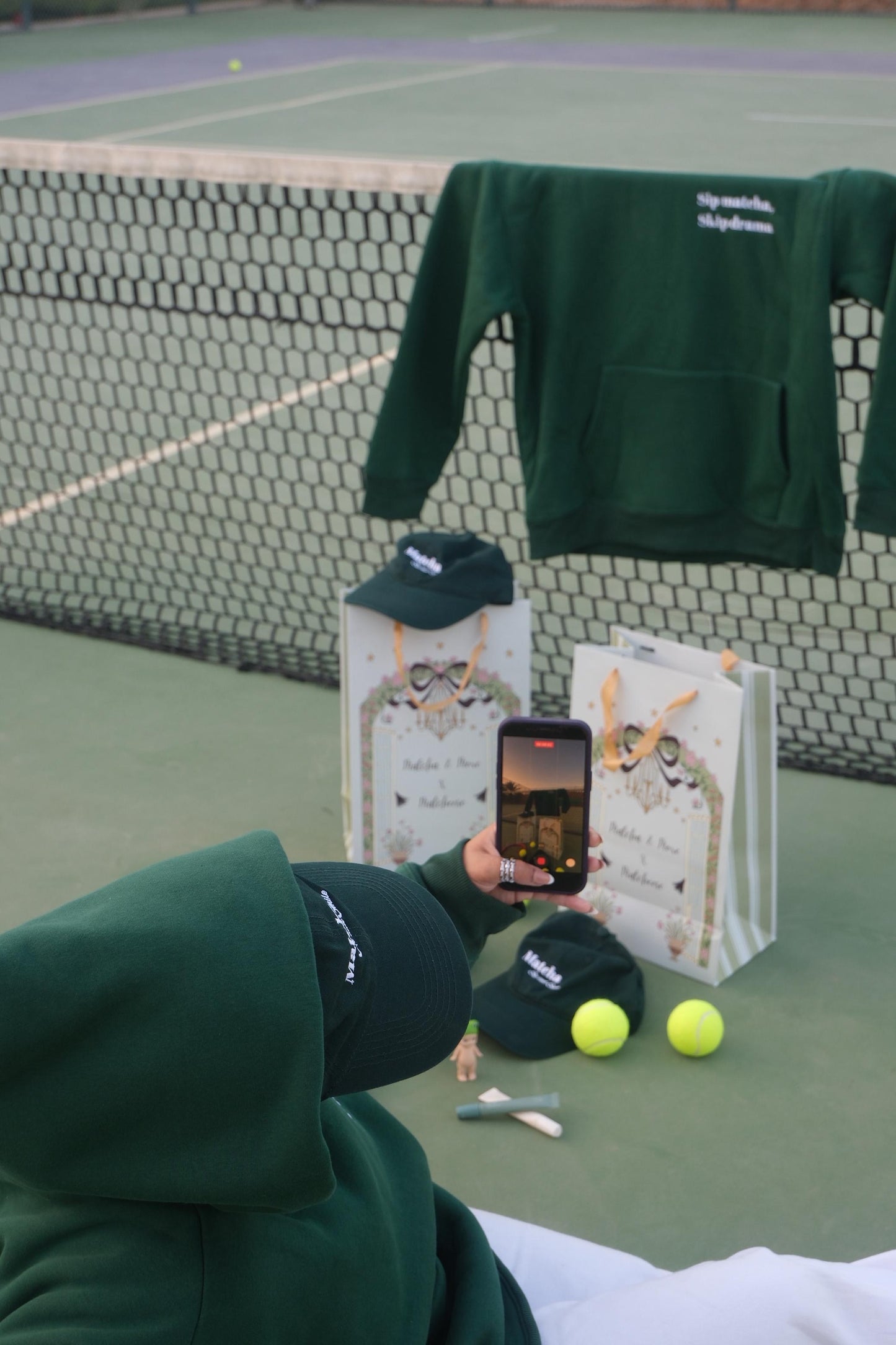 Matcha Winter Set (Hoodie & Cap)